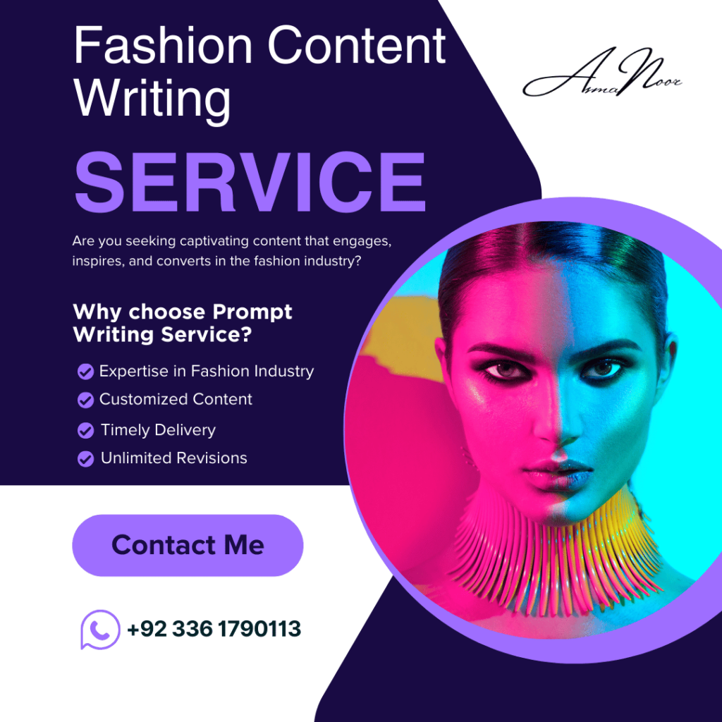 Fashion Content Writing Services