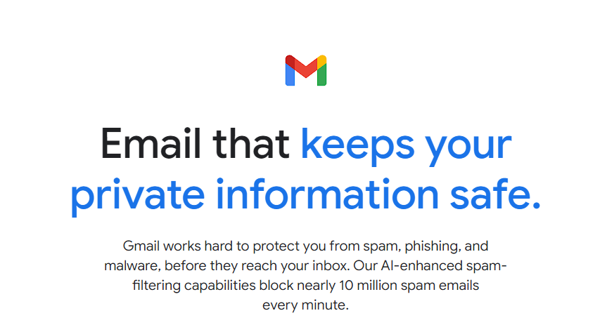 What Are the Benefits of Email Communication. Gmail provides strong security features like two-factor authentication and encrypted emails, ensuring secure business communication and detailed record-keeping.