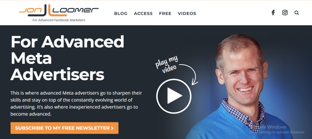 Jon Loomer is a Facebook Ads expert sharing advanced strategies to help businesses optimize campaigns and drive results through his personal blog.