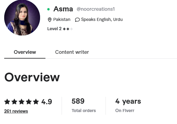 Asma Fiverr